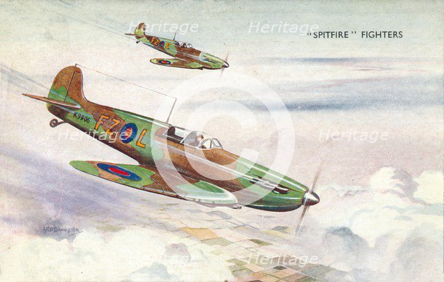 'Spitfire Fighters', c1940. Artist: Unknown.