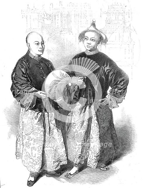 A-Shing and A-Yow, at the Chinese Collection, 1845. Creator: Unknown.