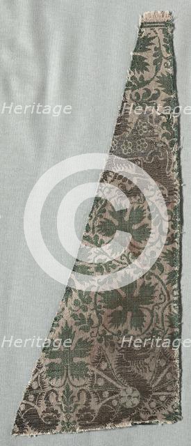 Silk Fragments, 1350-1399. Creator: Unknown.