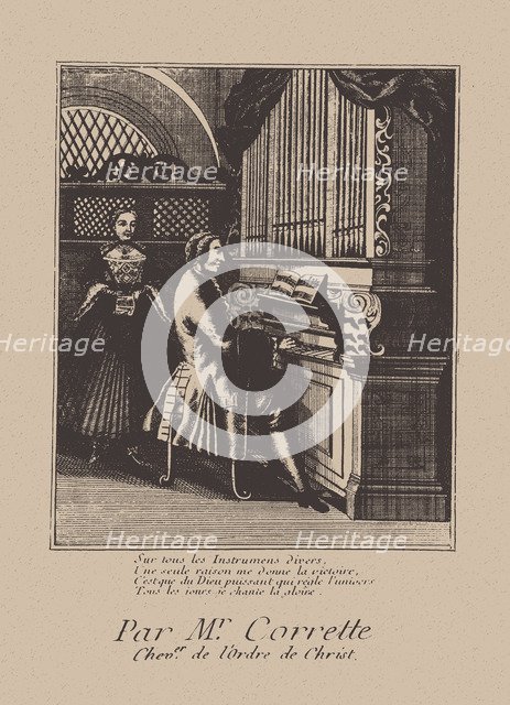 Portrait of the composer Michel Corrette (1707-1795), 1738.