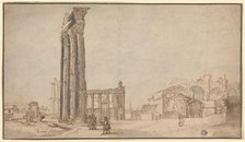 View from within the Roman Forum, 1600. Creator: Unknown.