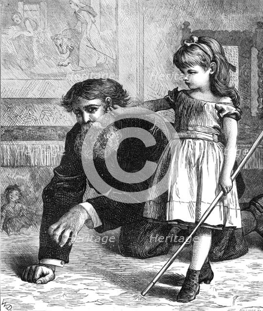 Tableaux Vivants: Una and the Lion, 1872. Creator: William Hollidge.