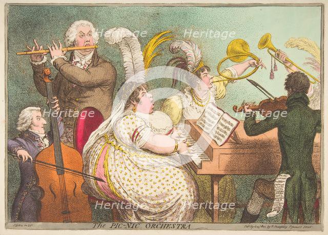 The Pic-Nic Orchestra, April 23, 1802. Creator: James Gillray.
