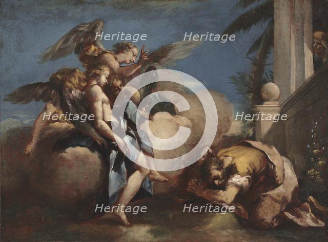 The Angels Appearing to Abraham, 1750s. Creator: Francesco Guardi (Italian, 1712-1793).