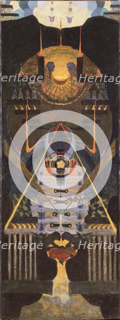 Mozart. Requiem, before 1923. Artist: Varypaeva, Nina Alexandrovna (aktive 1920s)