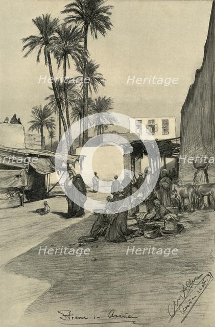 Street in Aswan, Egypt, 1898. Creator: Christian Wilhelm Allers.
