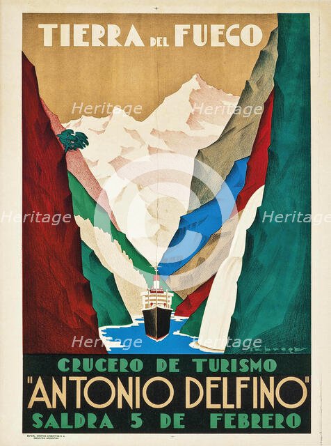 Tierra del Fuego, 1930. Creator: Fabregas, Ricard (1906-1947).