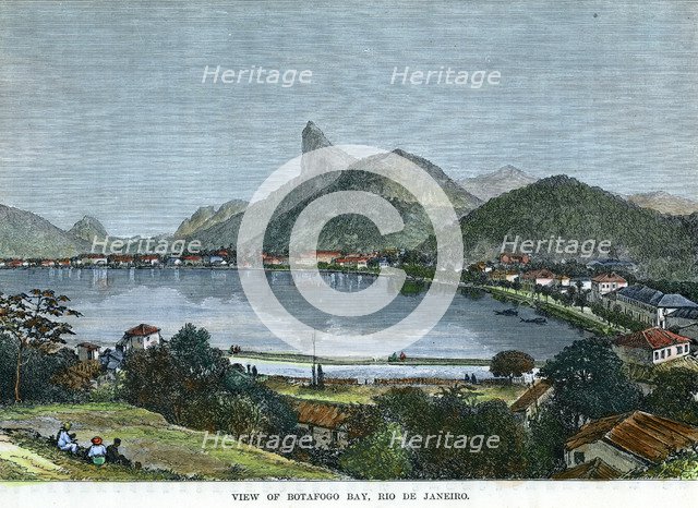 'View of Botafogo Bay, Rio de Janeiro', Brazil, c1880. Artist: Unknown