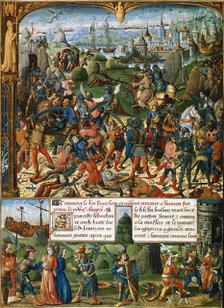 Scenes from the Seventh Crusade, 1248-1254 (15th century). Artist: Unknown