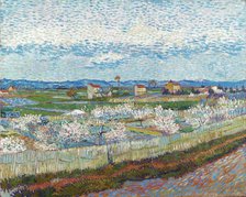 Peach Trees in Blossom, 1889. Creator: Gogh, Vincent, van (1853-1890).