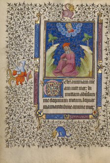 Job in Meditation; Book of Hours, about 1410. Creator: Unknown.