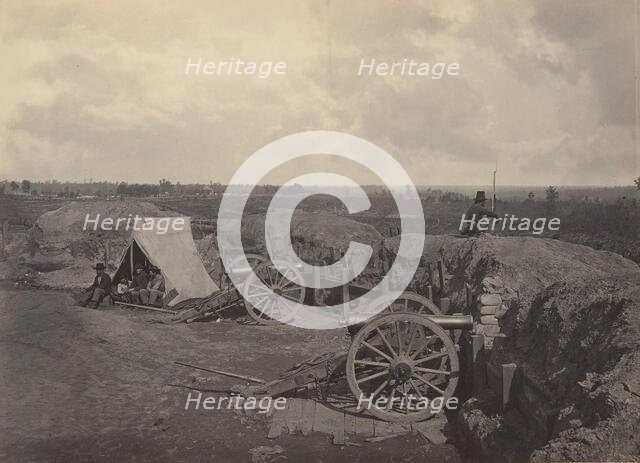 Rebel Works in Front of Atlanta, Georgia No. 4, 1860s. Creator: George N. Barnard.