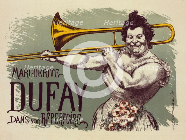 Affiche pour "Marguerite Dufay", c1899. Creator: Louis Anquetin.