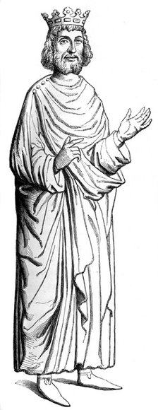 Dagobert I (603-689), Merovingian king, c16th century (1849). Artist: Unknown