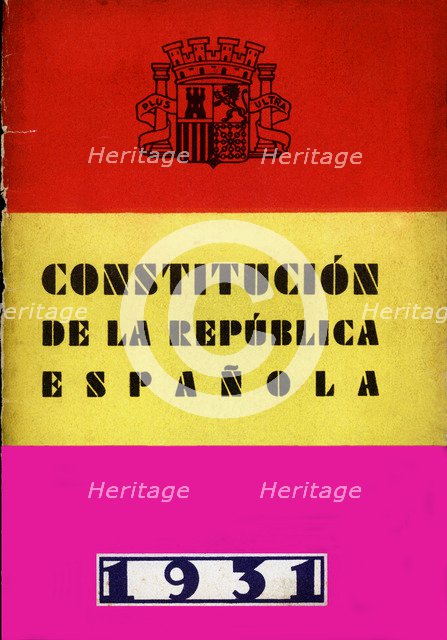 Cover of the Constitution approved the 9 December 1931.