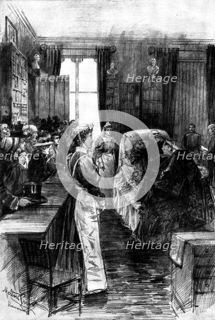 Death of Mr. Gladstone:...villagers paying a last visit to their distinguished neighbour..., 1898. Creator: Unknown.