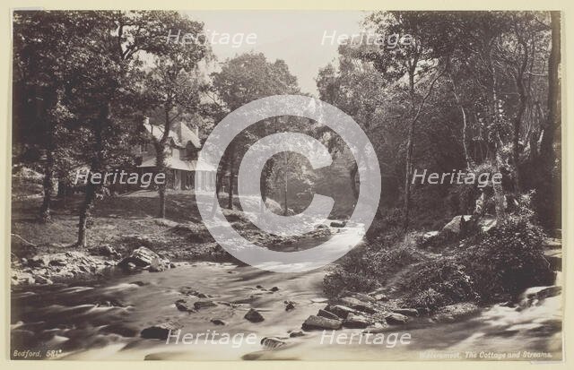 Watersmeet, The Cottage and Streams, 1860/94. Creator: Francis Bedford.
