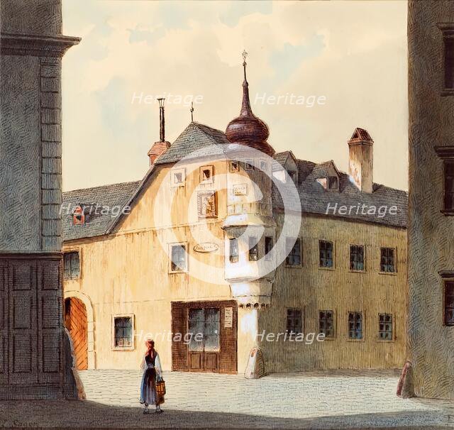 The old house at the new building in Vienna, undated. Creator: Franz Sager.