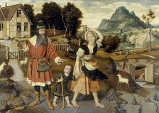 The Expulsion of Hagar, 1520. Creator: Jan Mostaert.