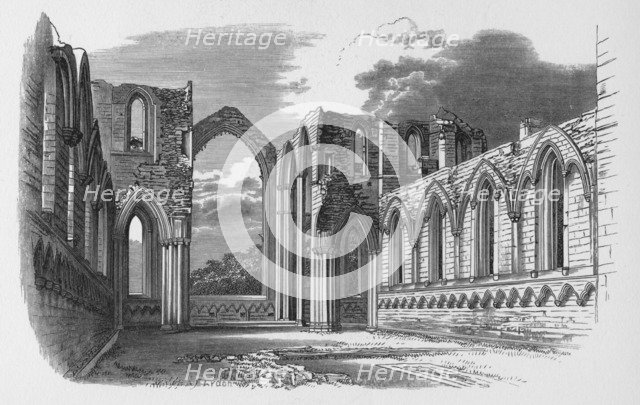 'The Choir', Fountains Abbey, c1880, (1897). Artist: Alexander Francis Lydon.