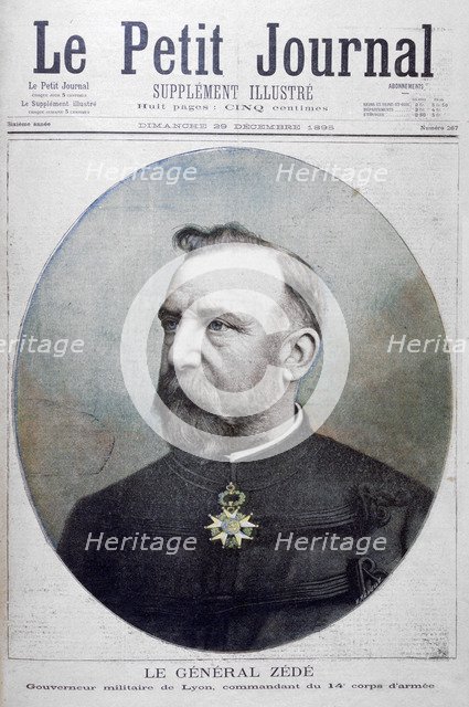 General Zede, military governor of Lyon, France, 1895. Creator: F Meaulle.