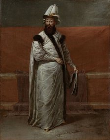 Nevsehirli Damat Ibrahim Pasha, Grand Vizier of the Ottoman Empire, ca 1728. Artist: Vanmour (Van Mour), Jean-Baptiste (1671-1737)