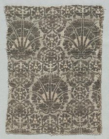 Silk Fragment, 1350-1399. Creator: Unknown.