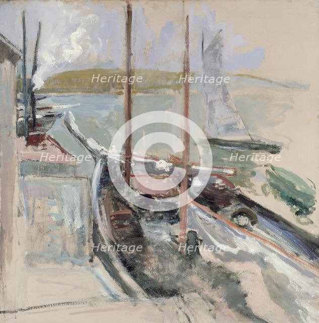 Harbor Scene, c1900. Creator: John Henry Twachtman.