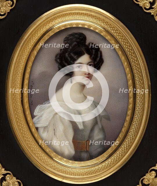 Portrait of Alexandra Smirnova-Rosset (1809-1882), c. 1830. Creator: Martin, E. (active ca 1830).