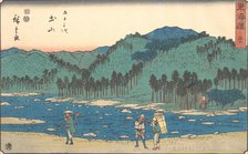 Tsuchiyama, ca. 1840., ca. 1840. Creator: Ando Hiroshige.