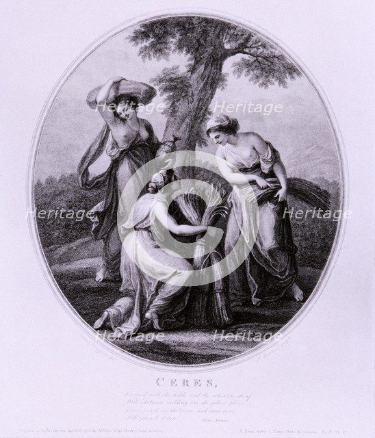 Ceres, c1782. Artist: Francesco Bartolozzi