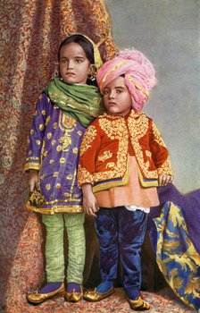 Hindu children of North Kashmir, India, 1922. Artist: Unknown