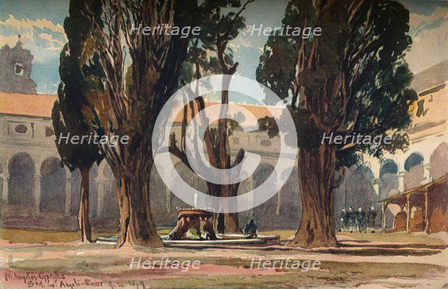 'Santa Maria Degli Angeli, Rome', c1870. Artist: Alfred Waterhouse.