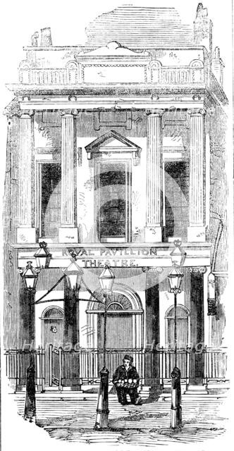 Exterior of the [Royal] Pavilion Theatre, Whitechapel, 1856.  Creator: Unknown.