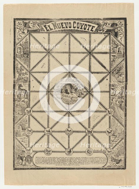 Game of the Coyote, 1911., 1911. Creator: José Guadalupe Posada.