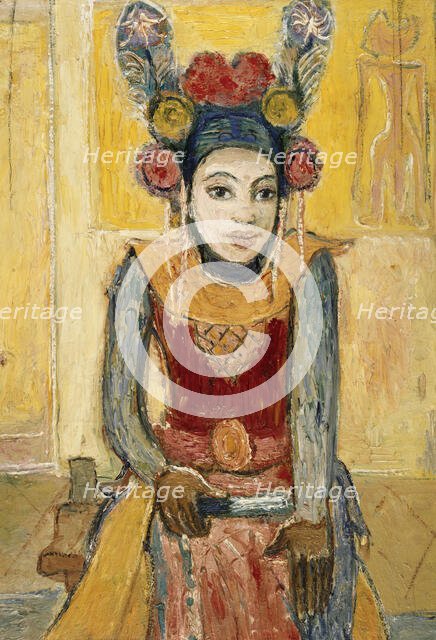 Balinese (II). Legong dancer, ca 1926. Creator: Genin, Robert (1884-1941).