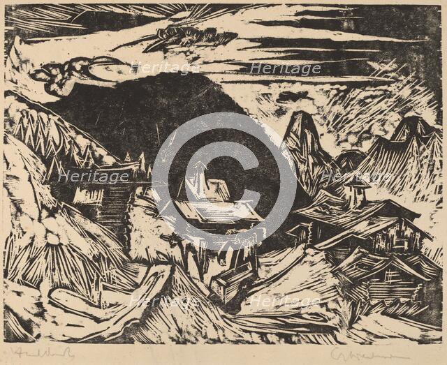 Alpine Pasture, 1918. Creator: Ernst Kirchner.