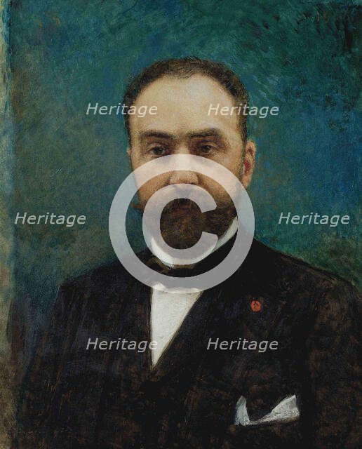 Portrait of Charles Ephrussi (1849-1905), 1906. Creator: Bonnat, Léon (1833-1922).