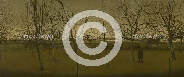 An Orchard in Winter, 1907. Creator: Valerius de Saedeleer.