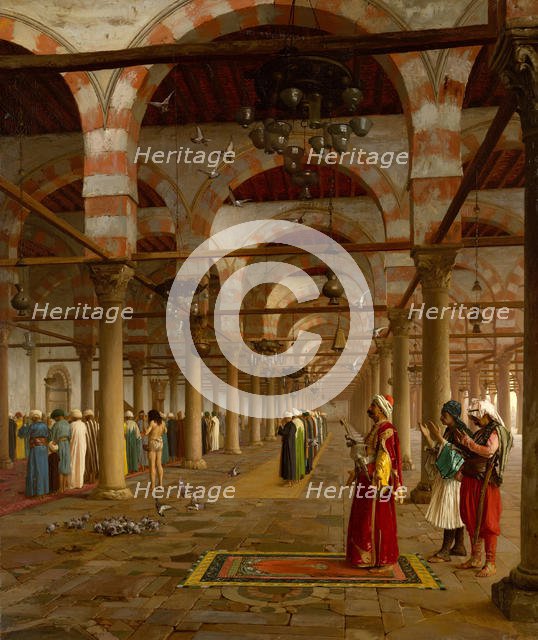 Prayer in the Mosque, 1871. Creator: Jean-Leon Gerome.
