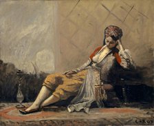 Odalisque, 1872-1873. Creator: Corot, Jean-Baptiste Camille (1796-1875).