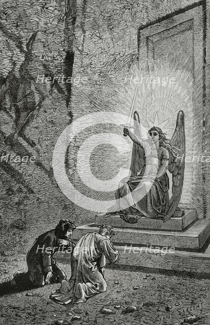 The Divine Comedy, (1307-1321): Purgatory, 1888.  Creator: Jean Edouard Dargent.