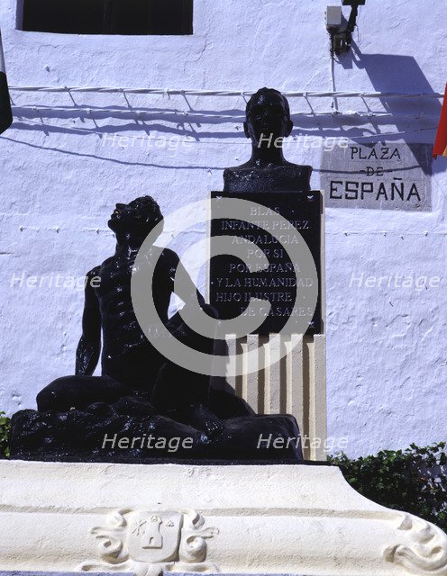 Monument to Blas Infante in Casares (Malaga), his hometown.