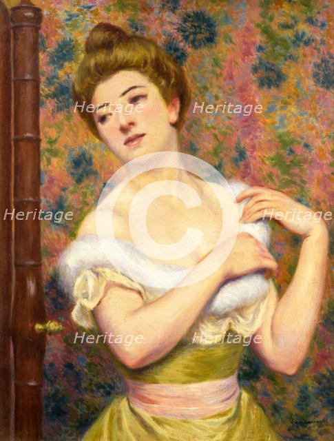 At the dressing table. Creator: Zandomeneghi, Federico (1841-1917).