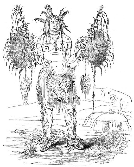 Indian medicine man, c1700(?) (c1880). Artist: Unknown
