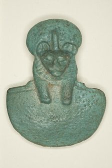 Pectoral Amulet of the Goddess Bastet, Egypt, Third Intermediate Period, Dynasty 21-25 (1070-656 BCE Creator: Unknown.