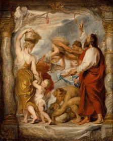 The Israelites Gathering Manna in the Desert, between c1626 and c1627. Creator: Peter Paul Rubens.