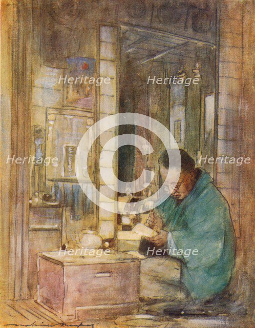 'Making Up Accounts', c1887, (1901). Artist: Mortimer L Menpes.