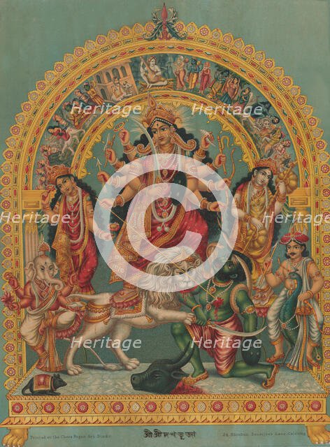 Shri Shri Durga, ca. 1885-95. Creator: Unknown.