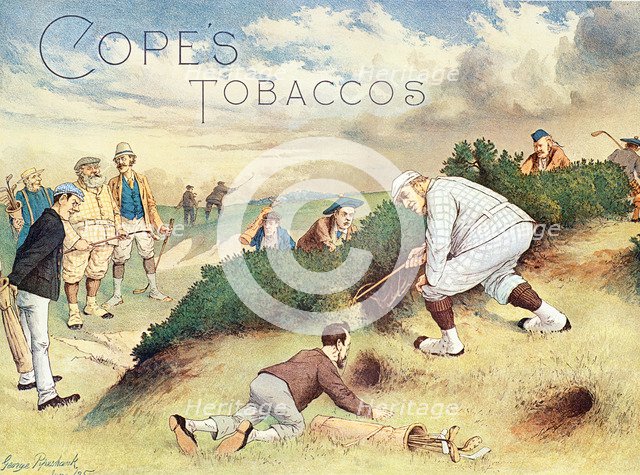 Satirical advertisement for Cope's Tobaccos, c1890s. Artist: John Wallace